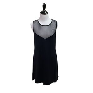 Vince Camuto Women’s M Medium Swim Dress Dark Blue Mesh Top Quick Drying A-Line